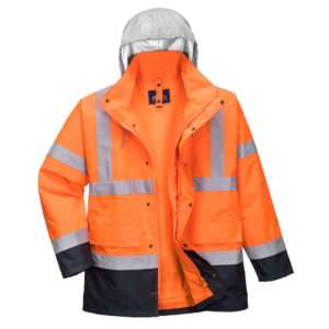 Jacheta contrast trafic Hi-Vis 4-in-1